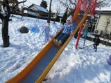 やった～雪遊び！