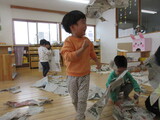 びりびり・・・。