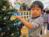 クリスマスの飾り付け