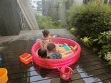 水遊び！