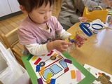ぺたぺた・・・シール遊び