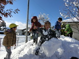 雪遊び