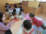 サンタの帽子を作ったよ