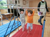 体操教室楽しいね