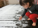 雪がふったよ～！