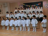 ０，１，２，３歳児クリスマス礼拝、祝会